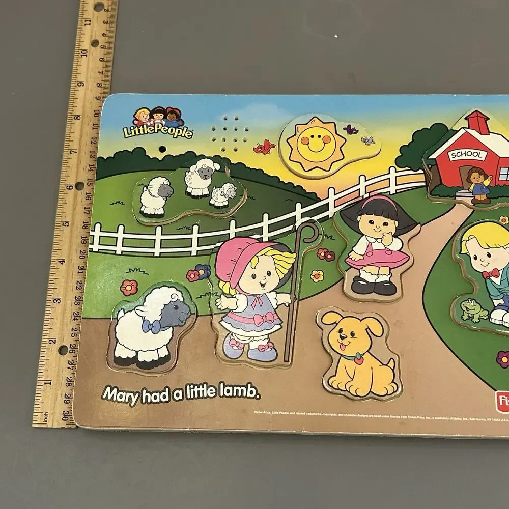 2006 Fisher Price Puzzle Mary Had a Little Lamb Puzzle Musical By Mattel